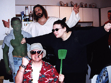 Wacky people at Mardi Gras